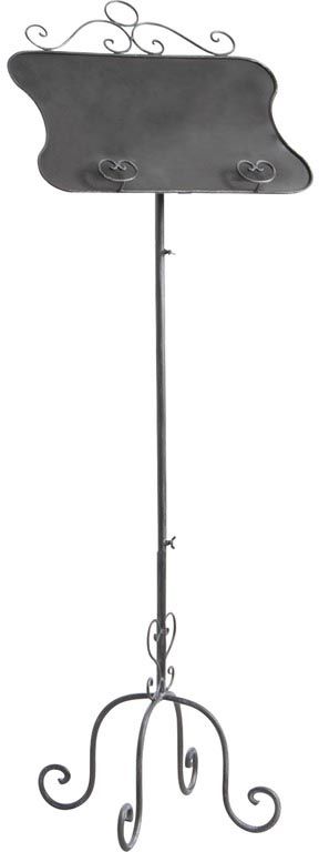 Pupitre en métal avec tableau noir