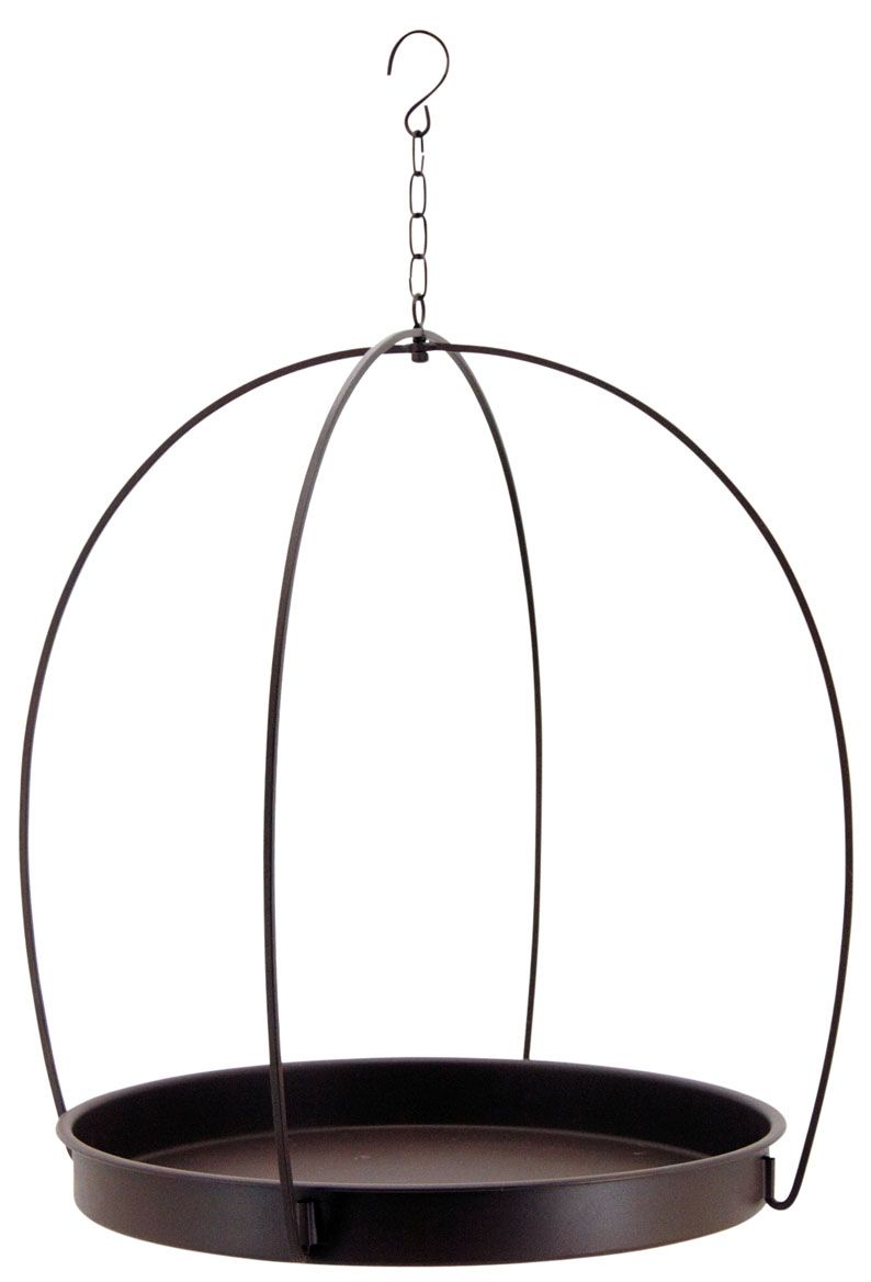 Suspension en métal laqué marron mat