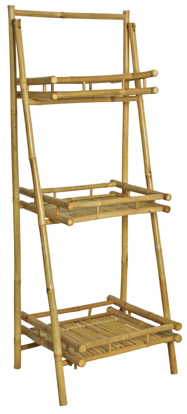 Étagère pliante en bambou