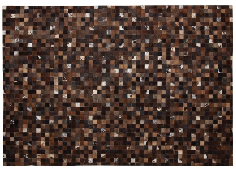 Tapis mosaïque en peau de vache