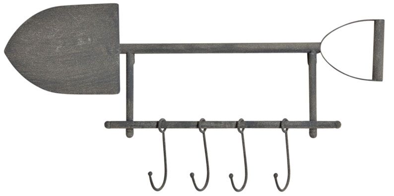 Patère pelle 4 crochets mobiles
