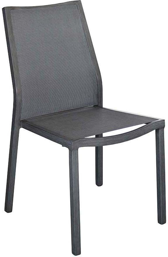 Chaises en aluminium brossé Ida (Lot de 2)