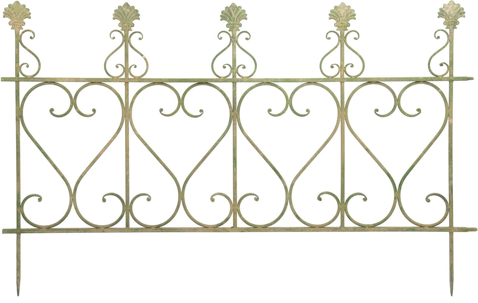 Bordure en acier Rosaces