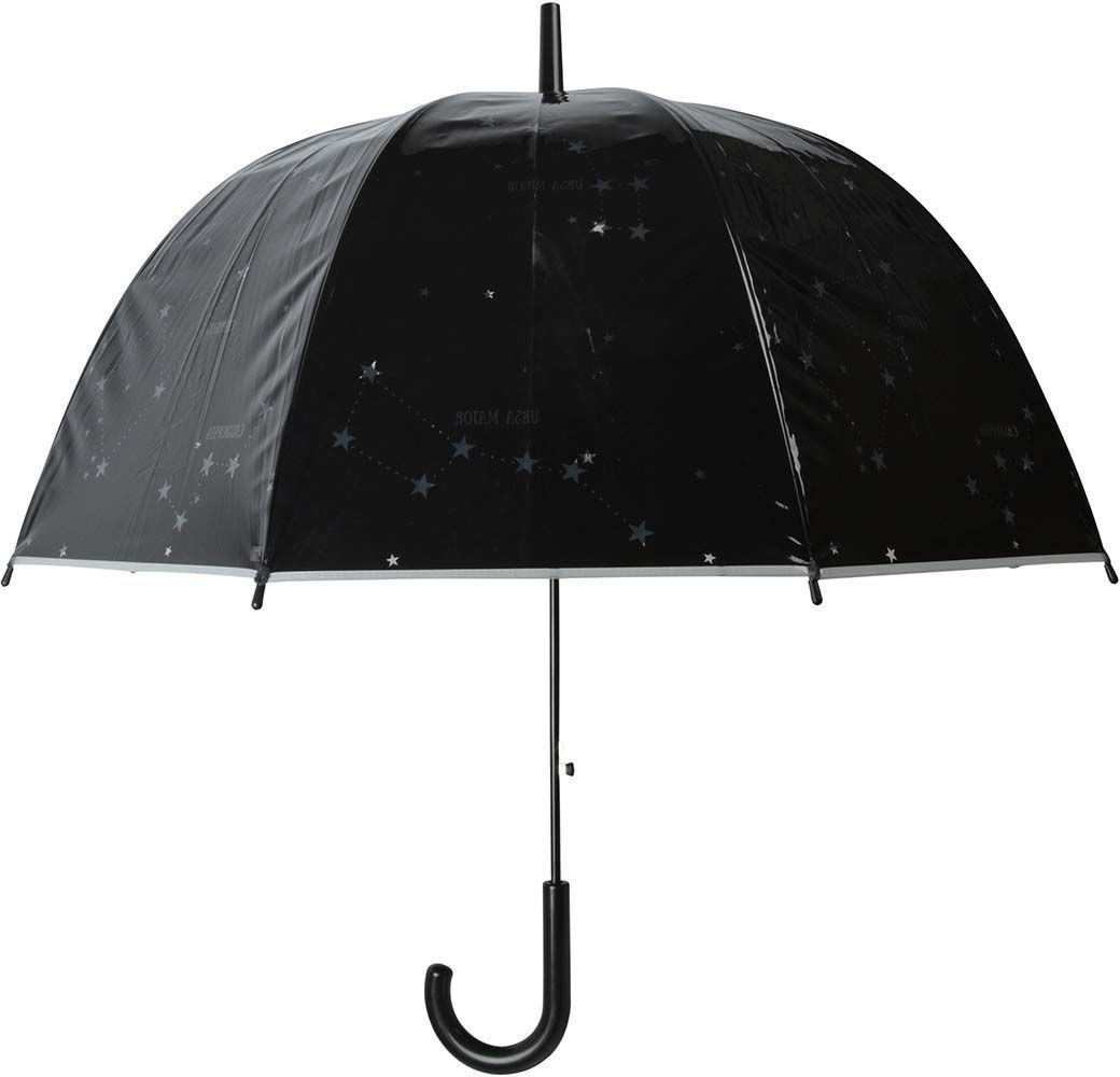 Parapluie transparent motif étoiles
