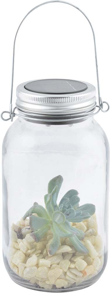 Bocal solaire LED en verre