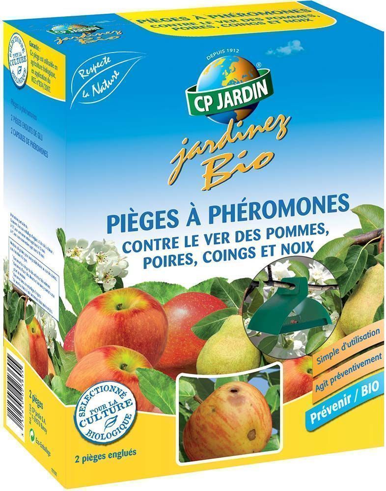 2 pièges à phéromones contre le ver des pommes poires coings et noix
