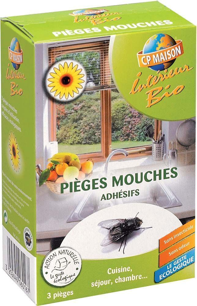 3 pièges à mouches adhésifs