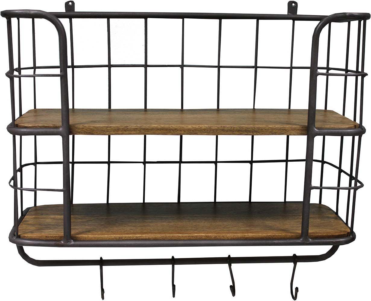 Etagère murale avec porte manteaux Modèle 1