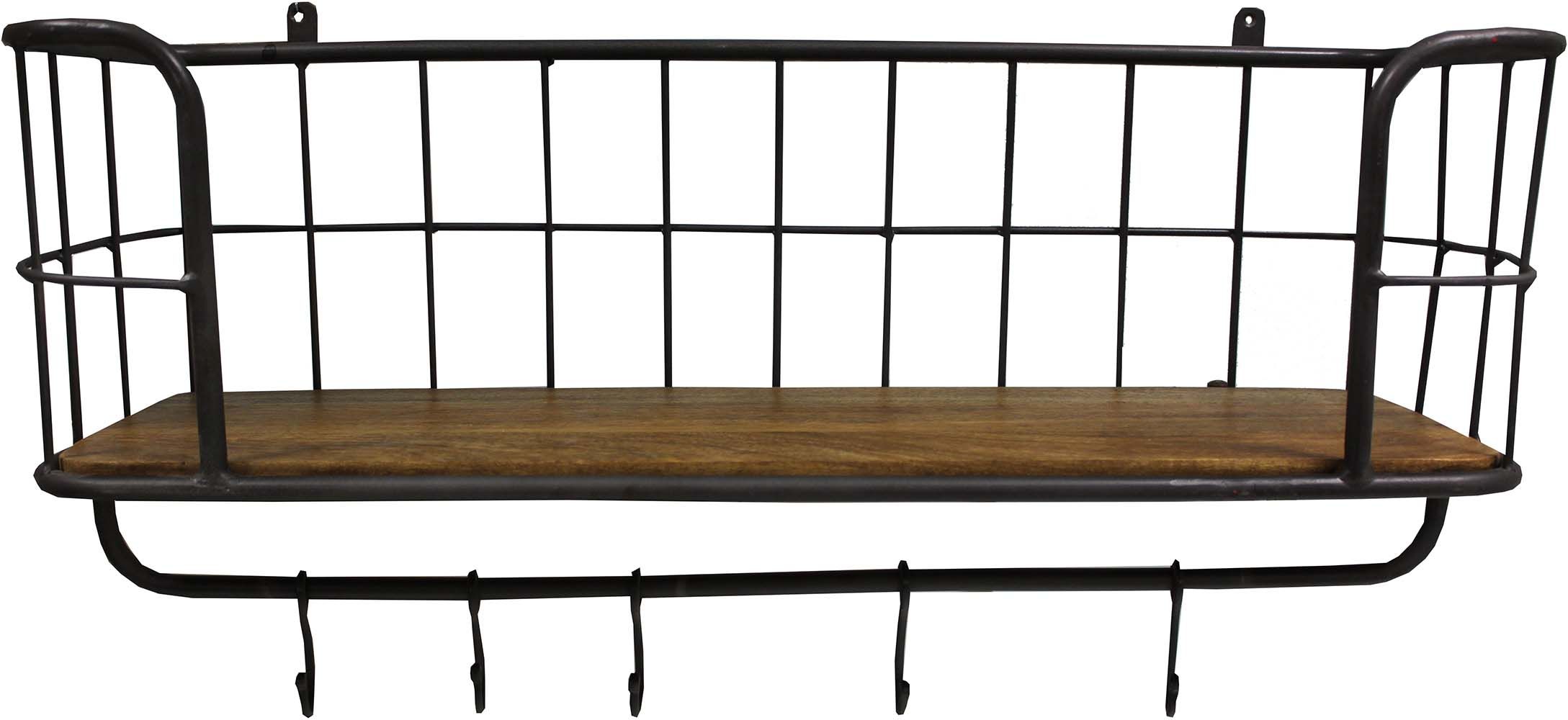 Etagère murale avec porte-manteaux Modèle 2