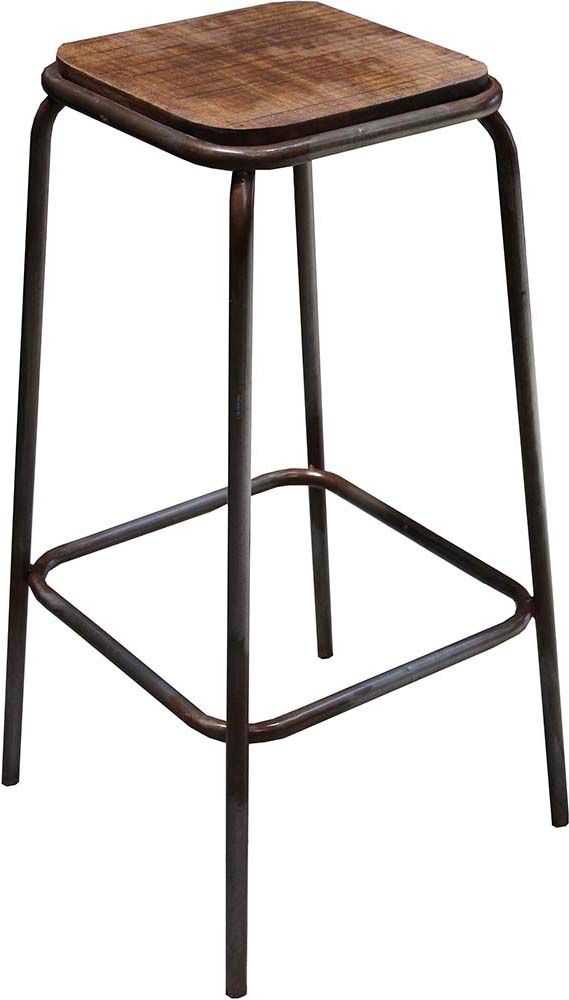 Tabouret de bar style écolier