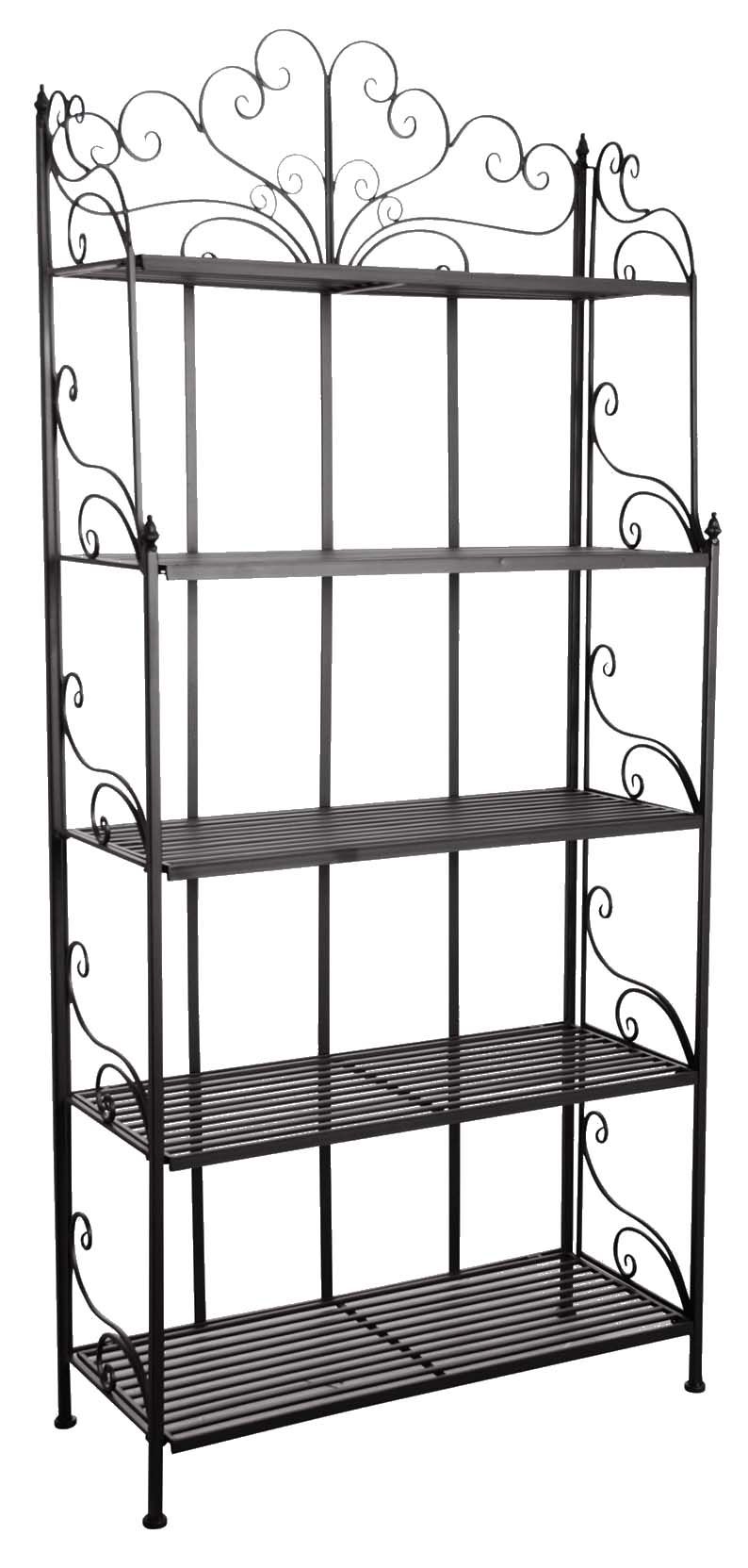 Etagère pliante en métal 5 tablettes