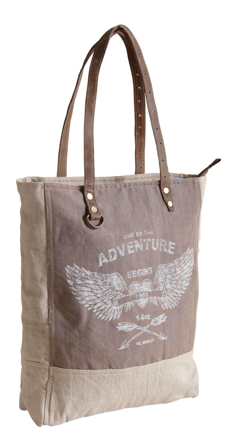 Sac en lin inscription Adventure