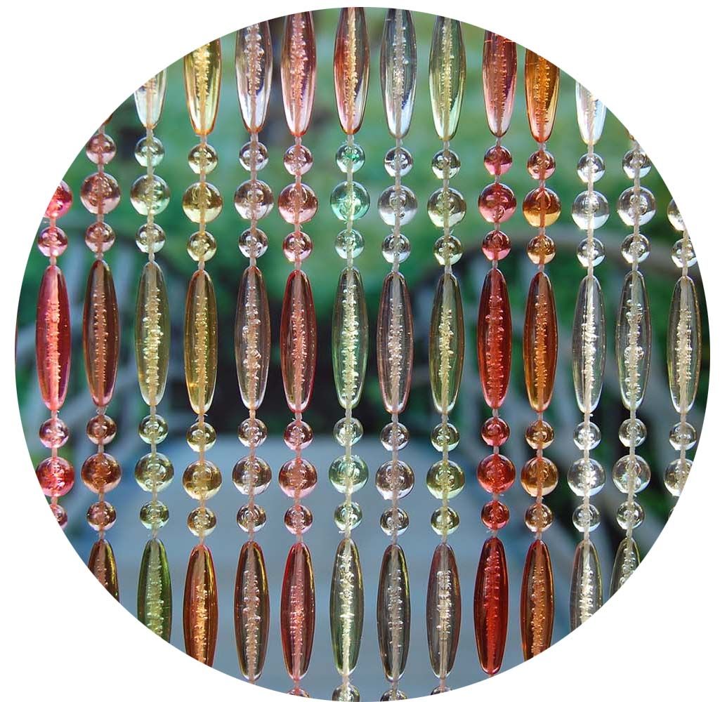 Rideau de porte en perles multicolores Stresa 100x230 cm