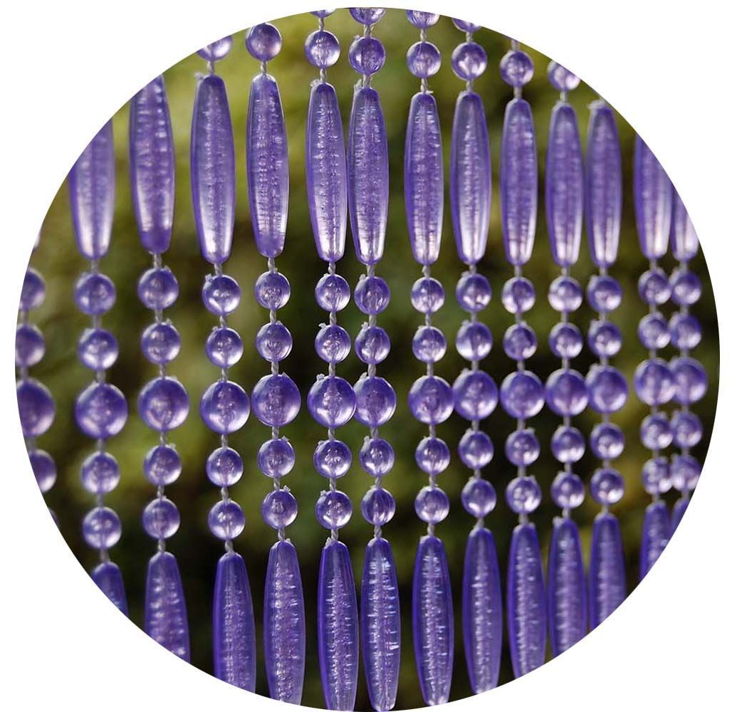 Rideau de porte en perles violettes Fréjus 90x210 cm