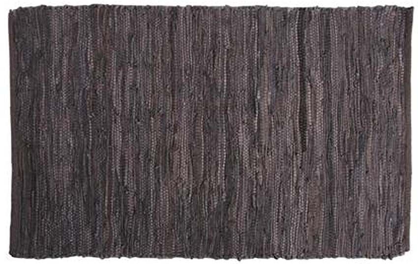 Tapis en cuir et coton