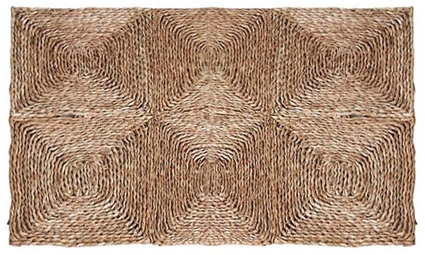 Tapis rectangulaire en jonc 90 x 60 cm