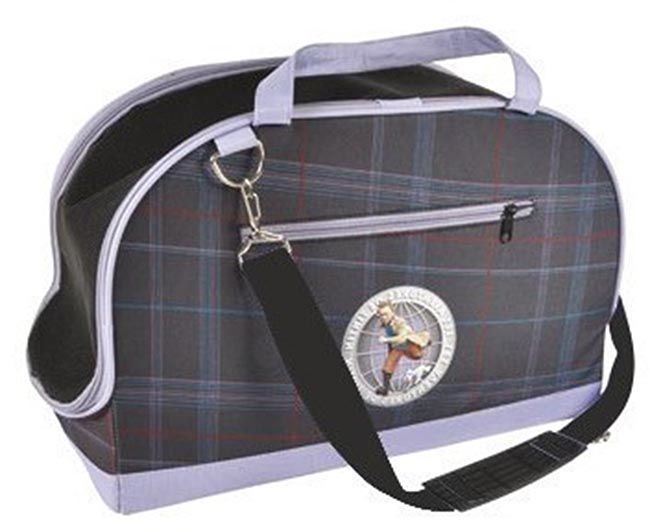 Sac de transport en Tissu avec renforts Violet Les Aventures de Tintin 36x18x26cm