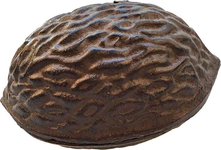 Cache clés en fonte noix