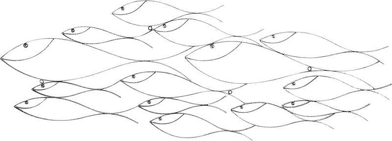 Décoration murale poissons