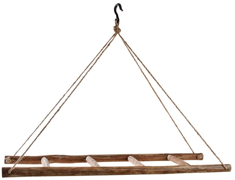 Echelle à suspendre en bois avec crochet