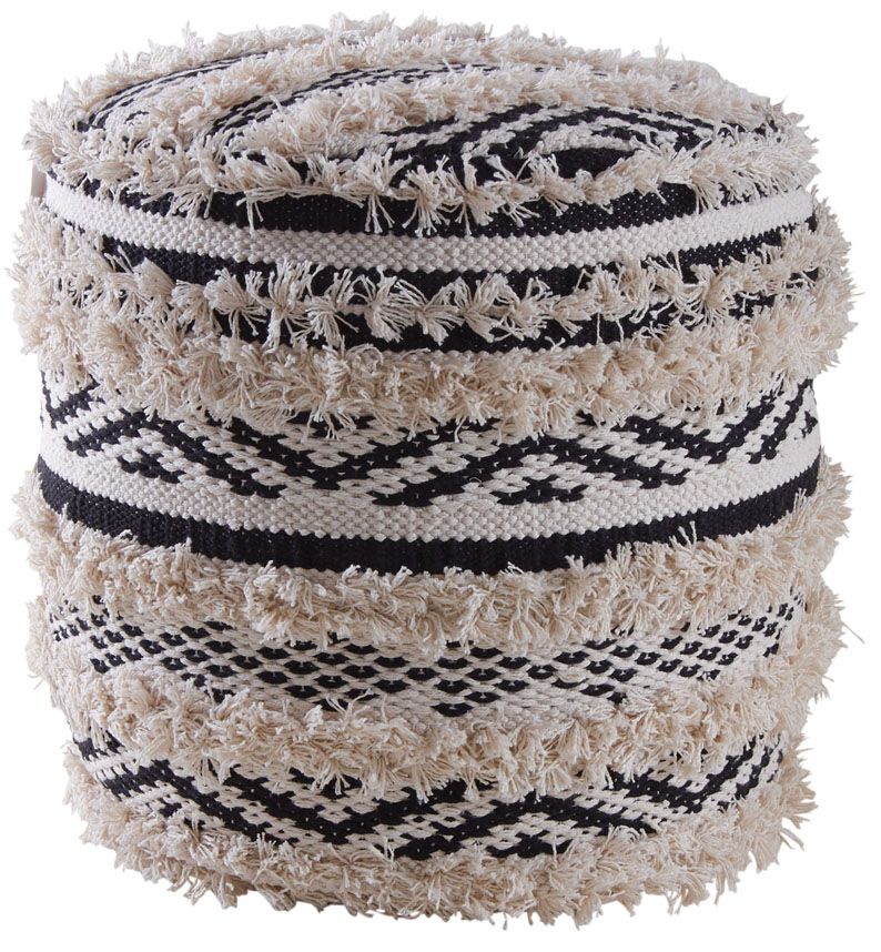 Pouf berbère rond en coton