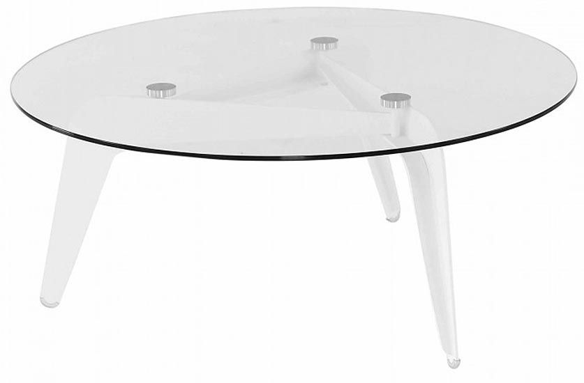 Table basse en verre Calder 96 cm