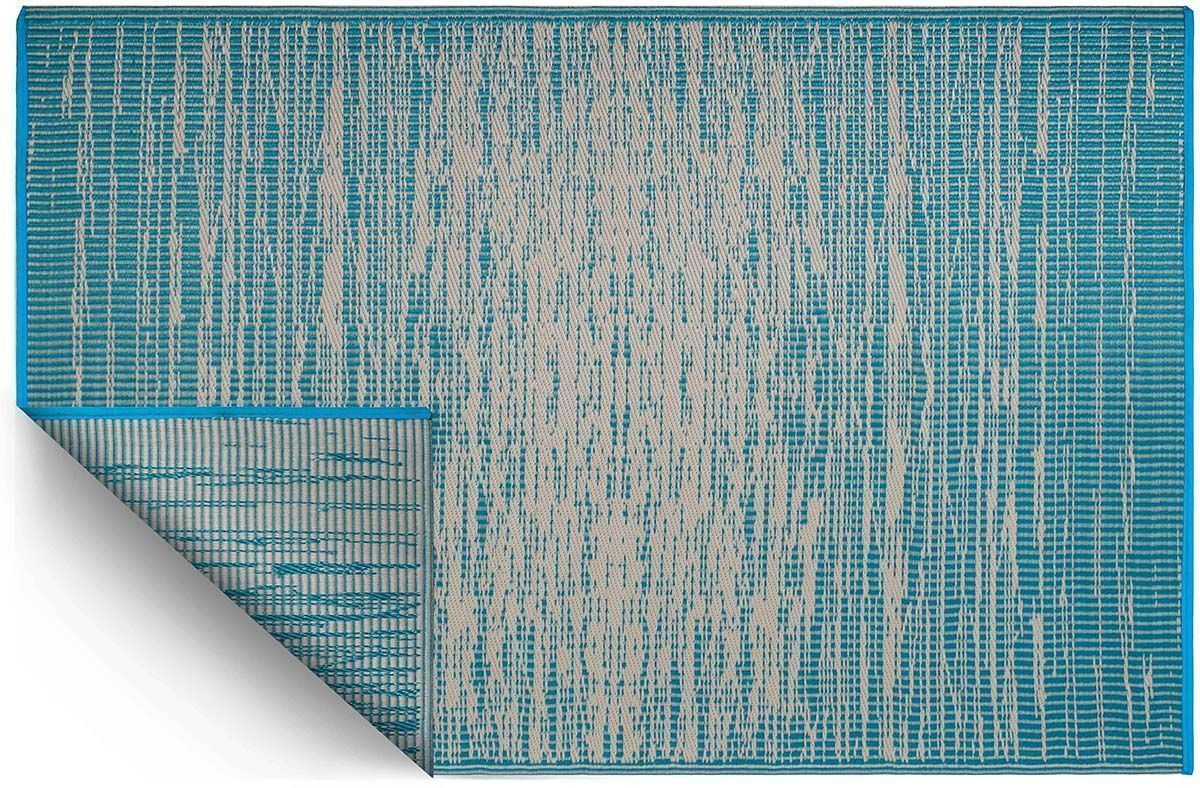 Tapis intérieur extérieur Brooklyn bleu indigo 150 x 90 cm