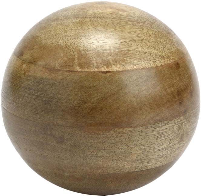 Boule décorative en bois 16 cm