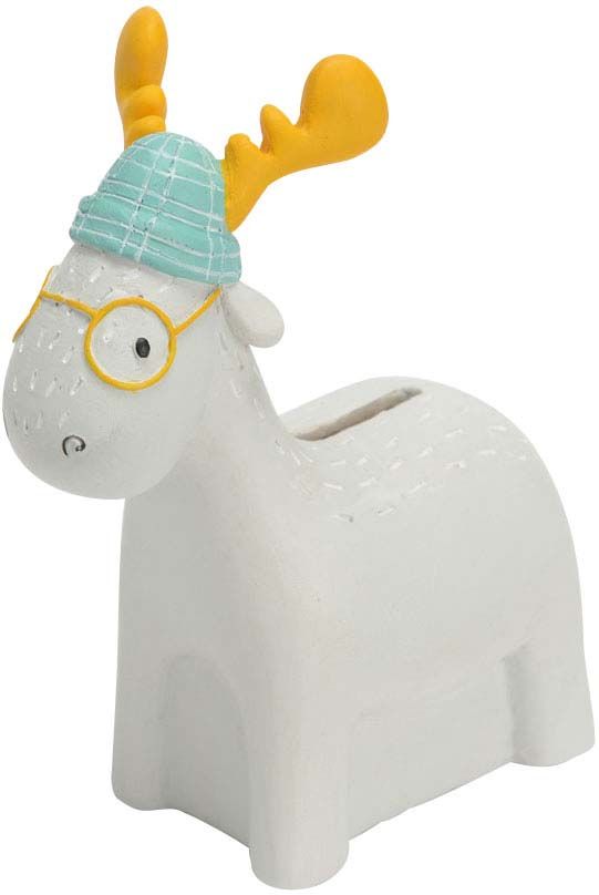 Tirelire renne à lunettes Peter