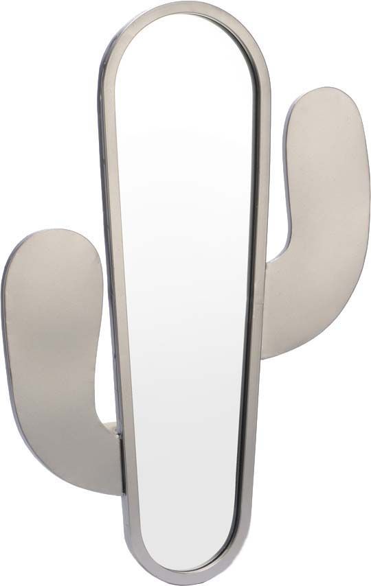 Miroir Cactus argenté 61 cm
