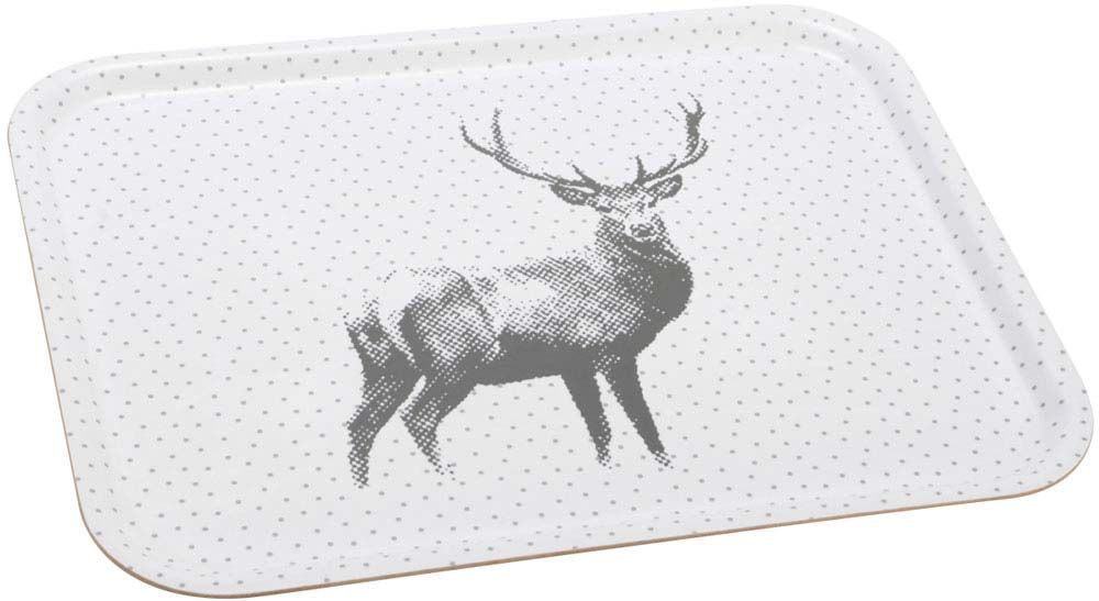 Plateau rectangulaire en bois Cerf