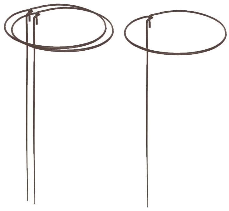 Support à plantes rond en acier 20 cm (Lot de 3)