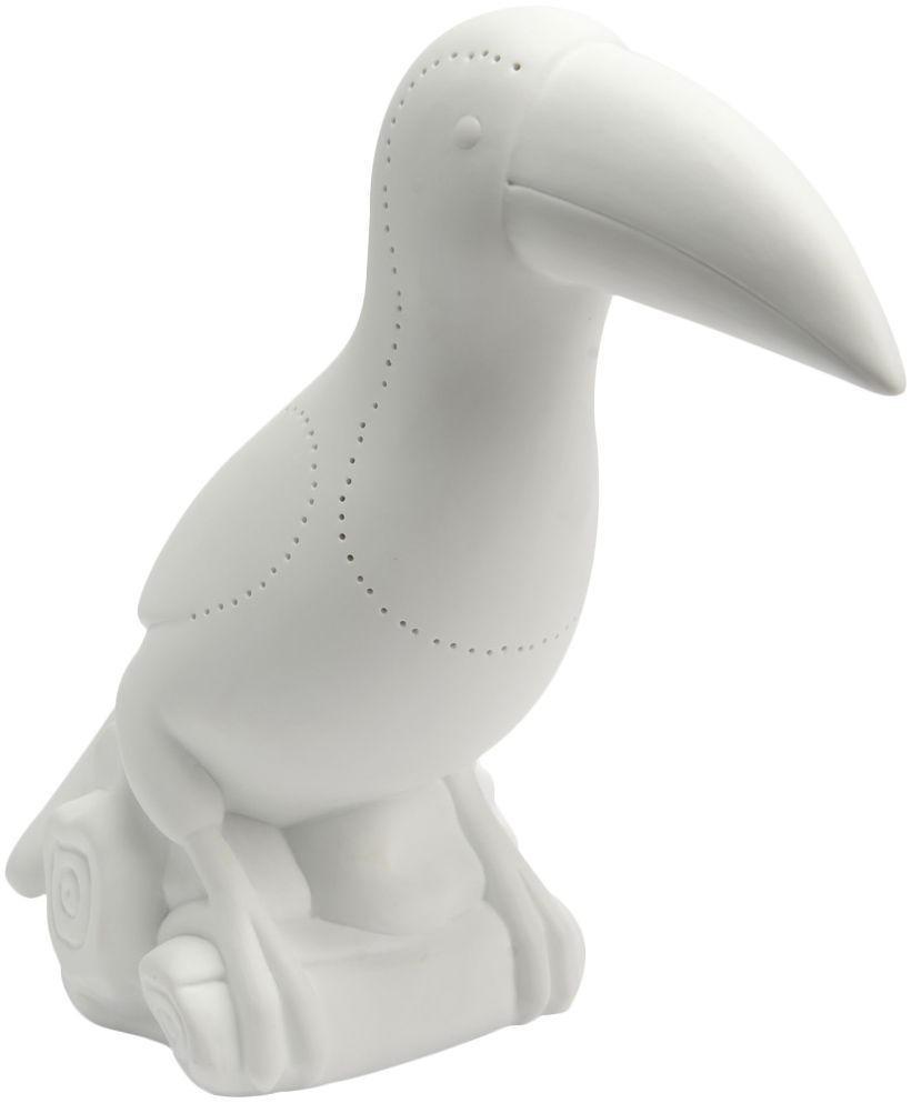 Lampe en porcelaine Toucan Blanc