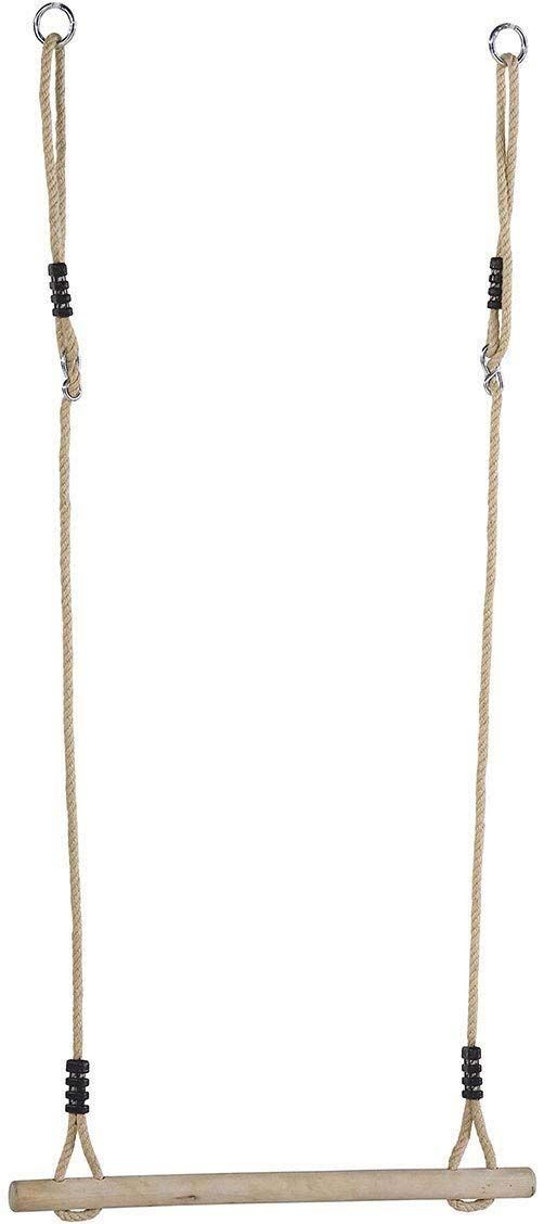 Trapèze en bois avec cordes en chanvre synthétique