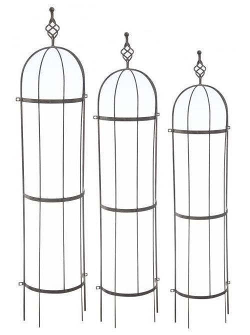 Treillis déco en métal vieilli (Lot de 3)