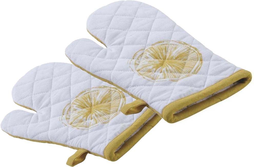 Gant de cuisine en coton Citron (Lot de 2)