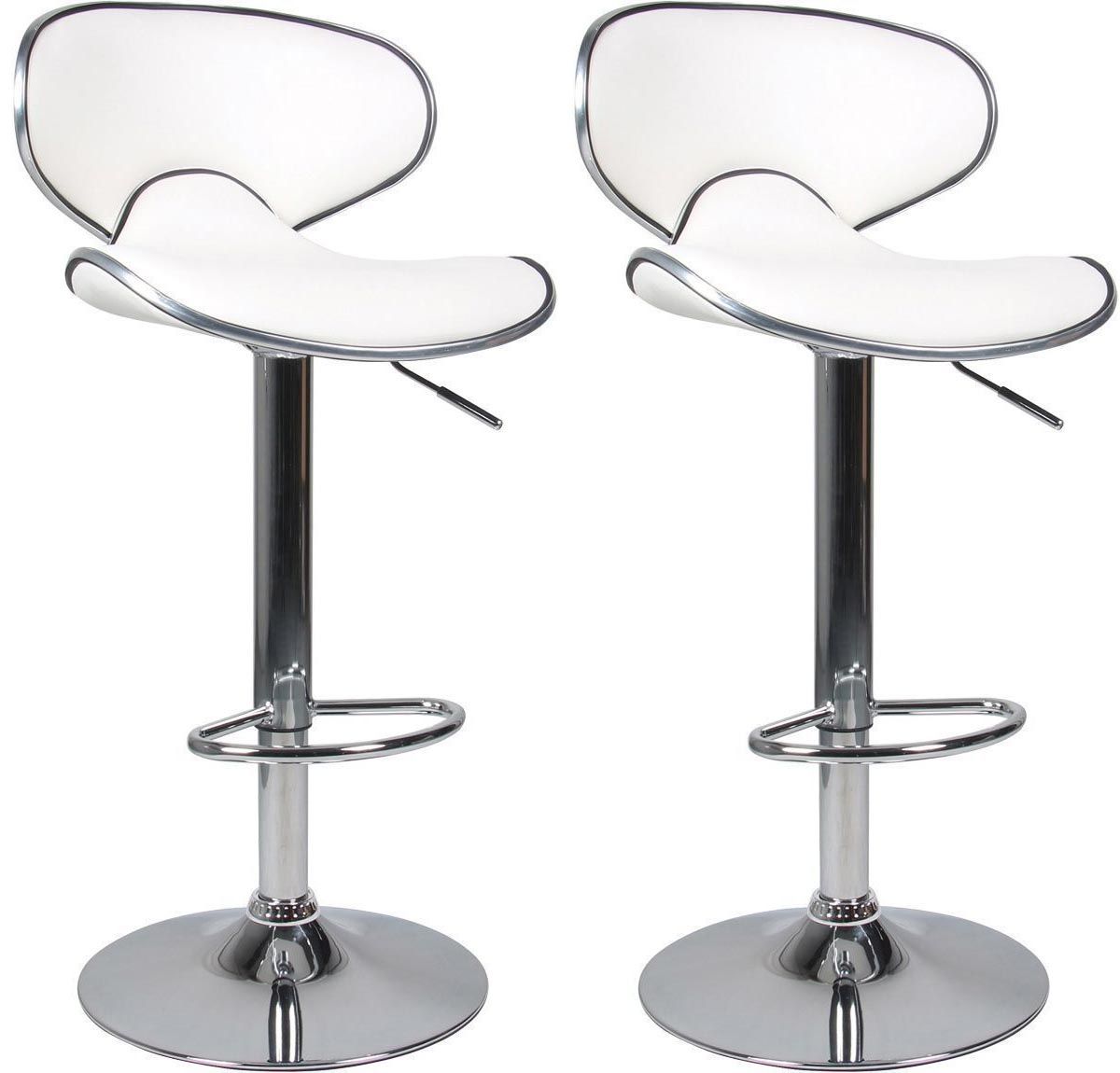Tabouret de bar aspect cuir Ava (Lot de 2)