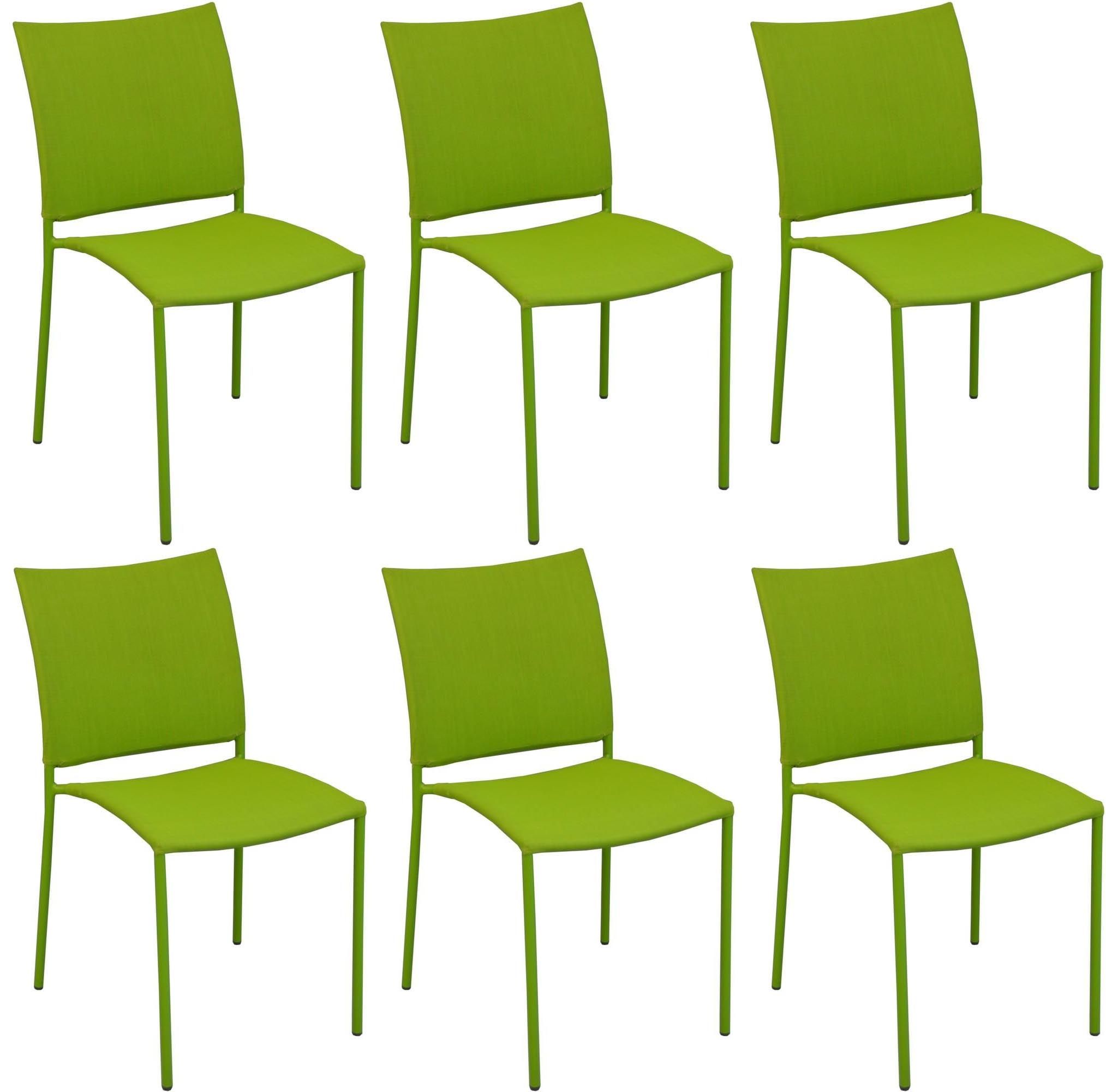Chaise de jardin design Bonbon (Lot de 6)