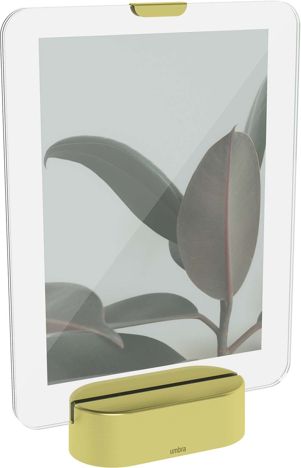 Cadre photo avec bandeau lumineux laiton 15 x 23 cm