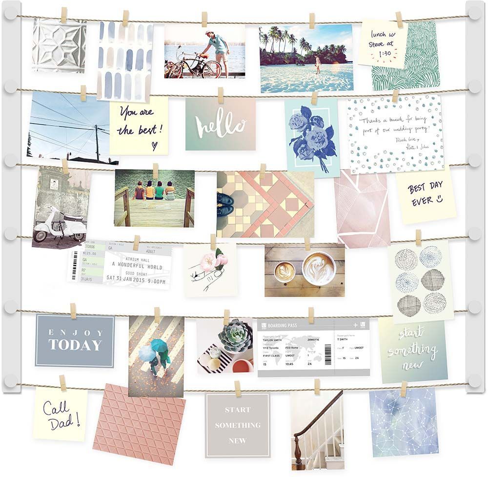 Grand porte photos mémos mural Hangup