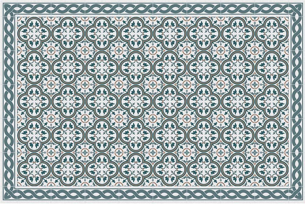 Tapis intérieur extérieur en vinyle carreaux portuguais 60 x 90 cm