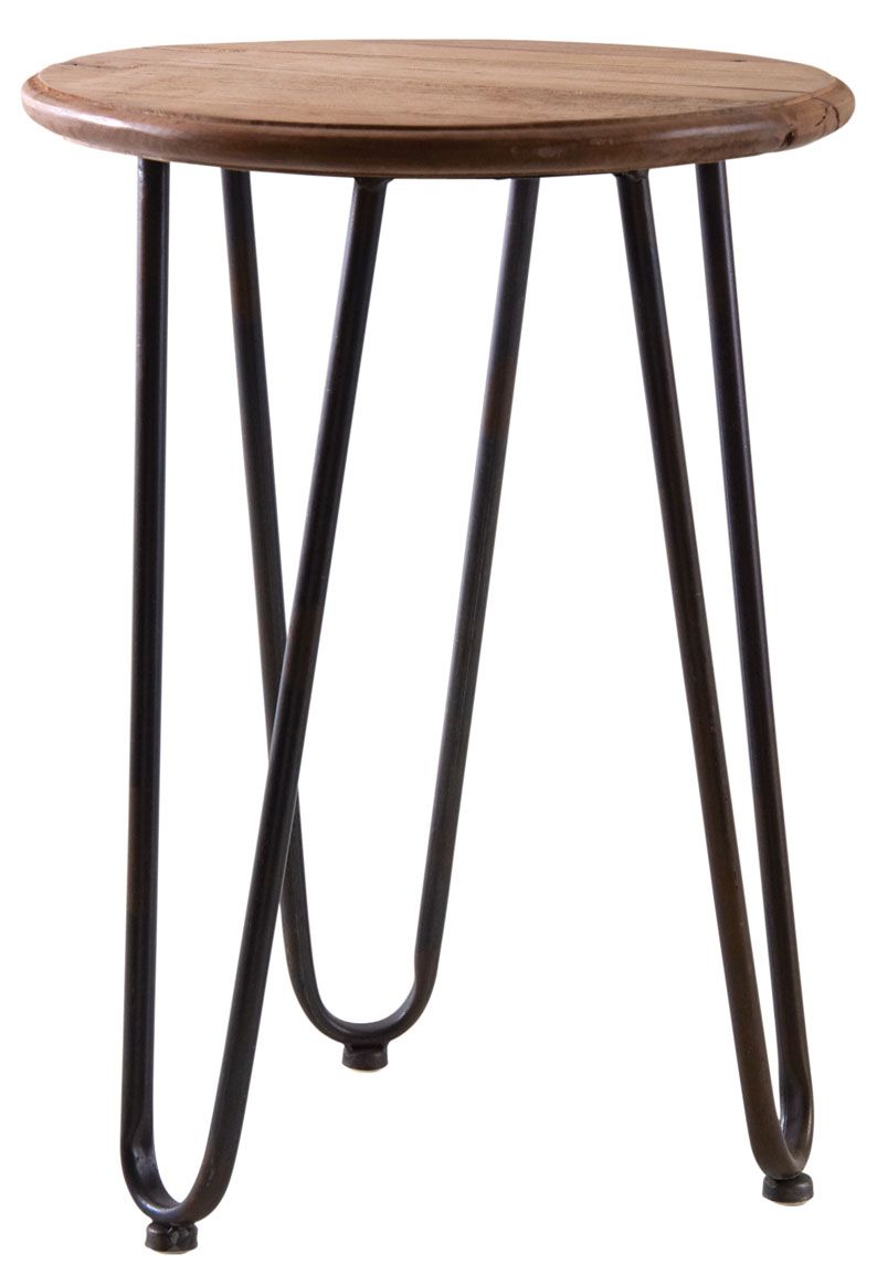 Table ronde en bois et métal Filae