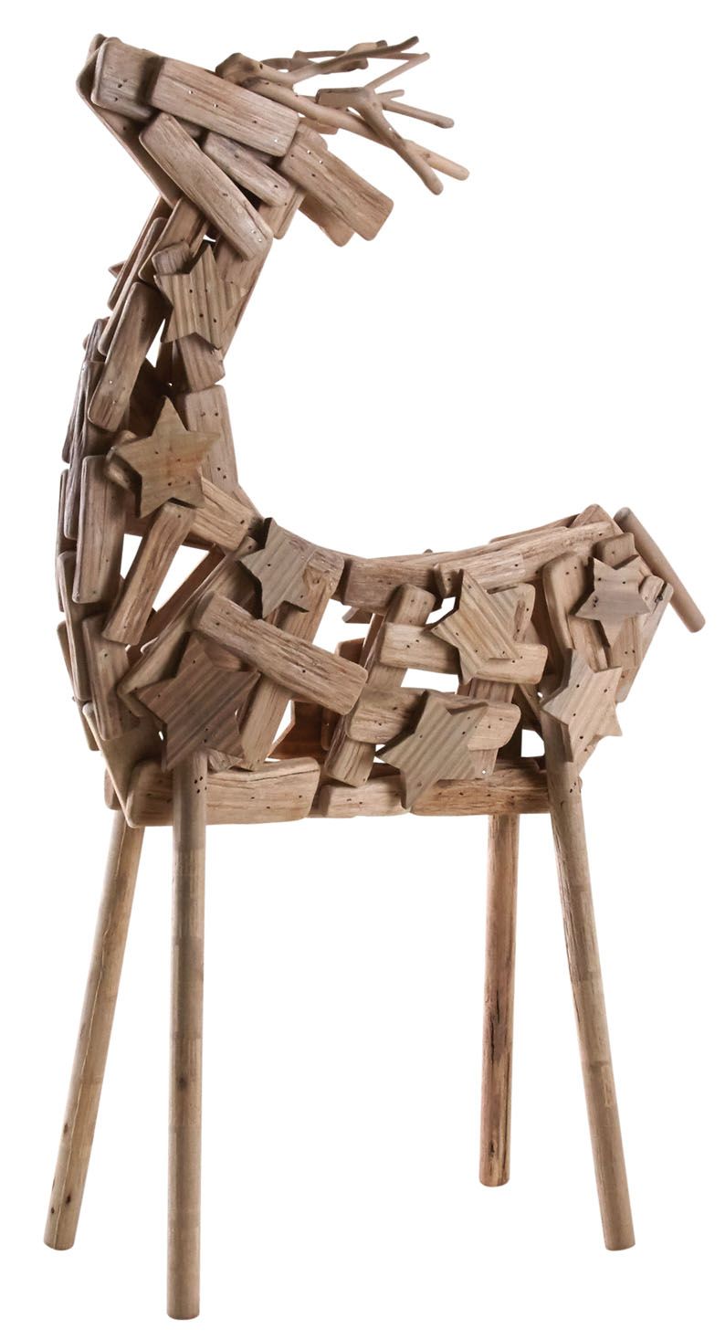 Cerf en bois flotté