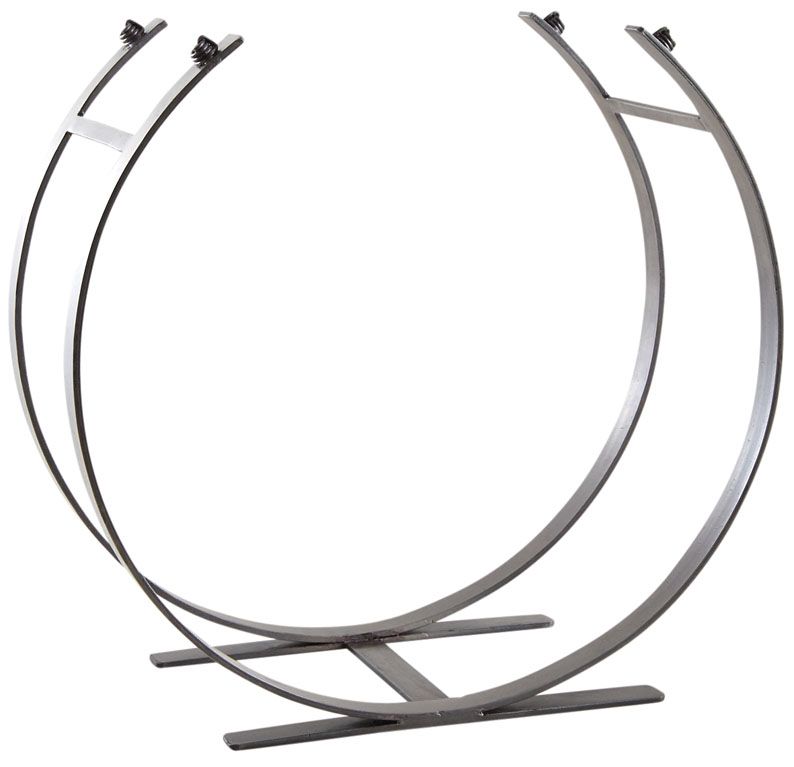 Panier à buche design en fer forgé