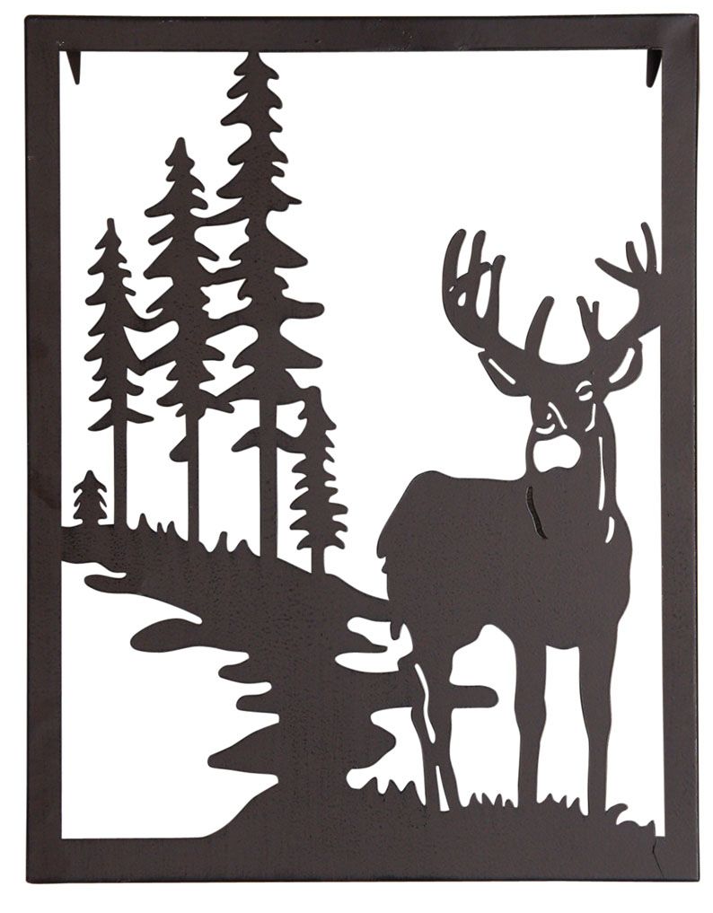 Cadre cerf en métal