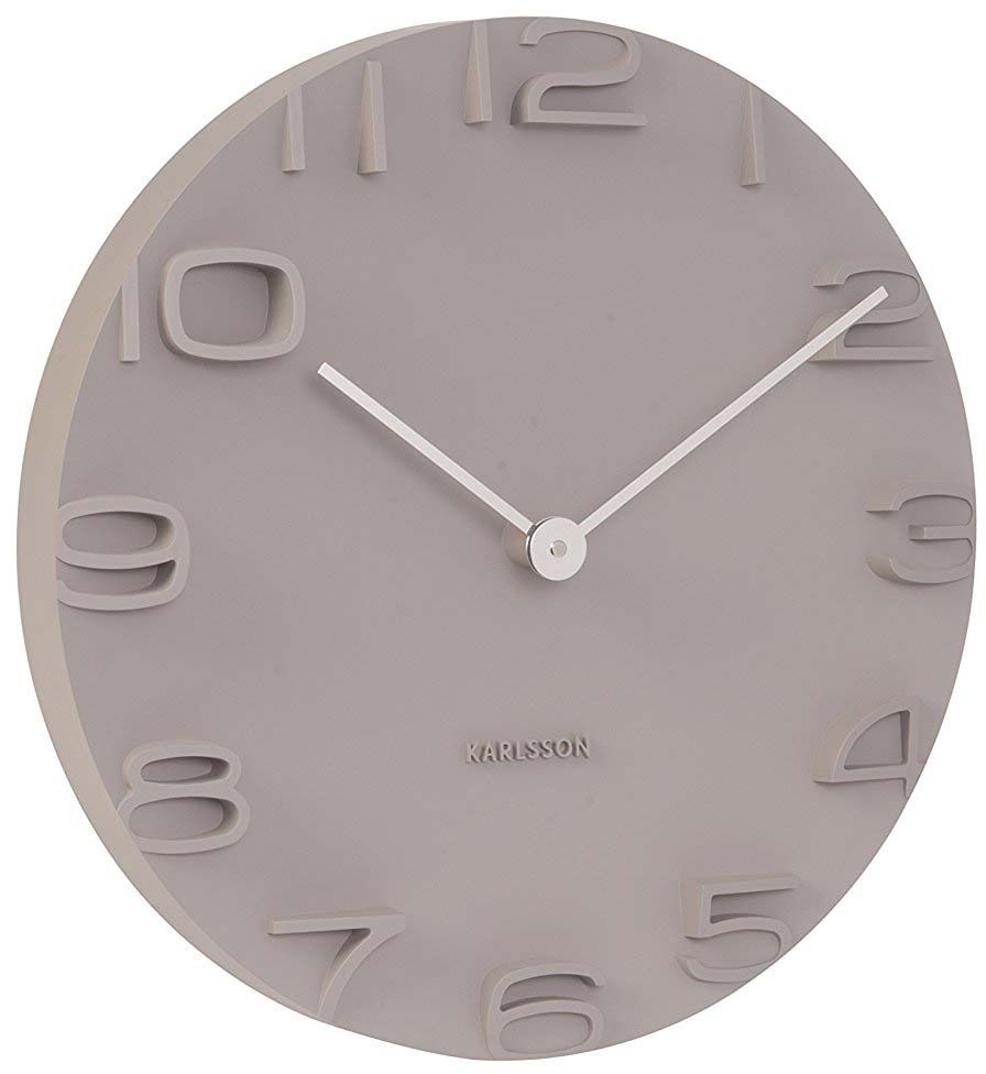 Horloge moderne avec aiguilles chromées On the Edge