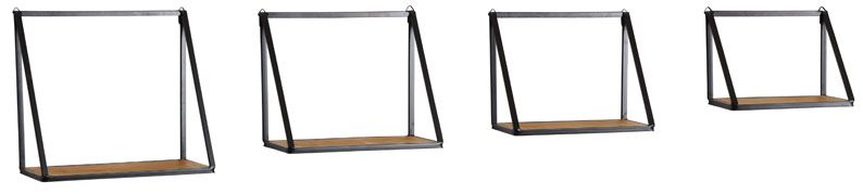 Étagères murales gigognes (Lot de 4)