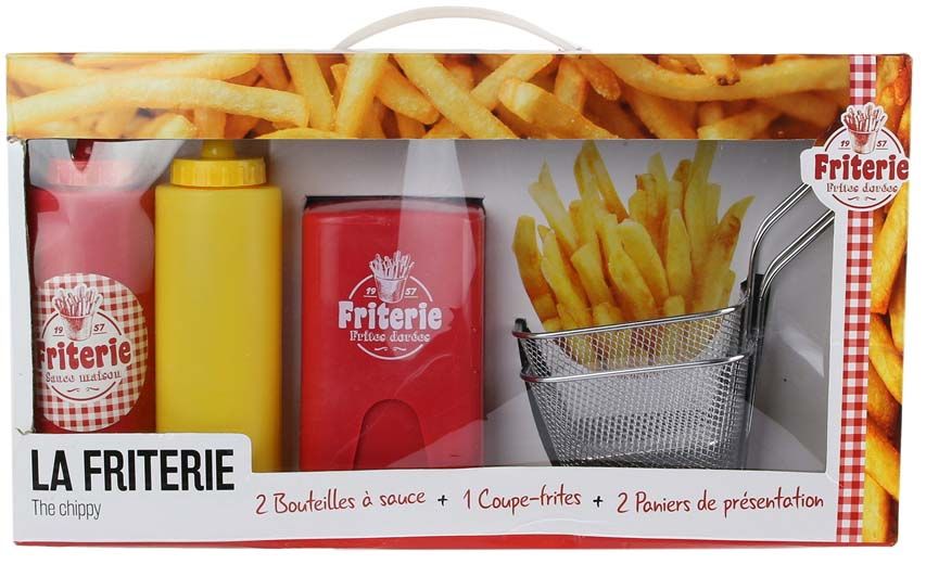 Coffret coupe frites paniers et pousses sauces