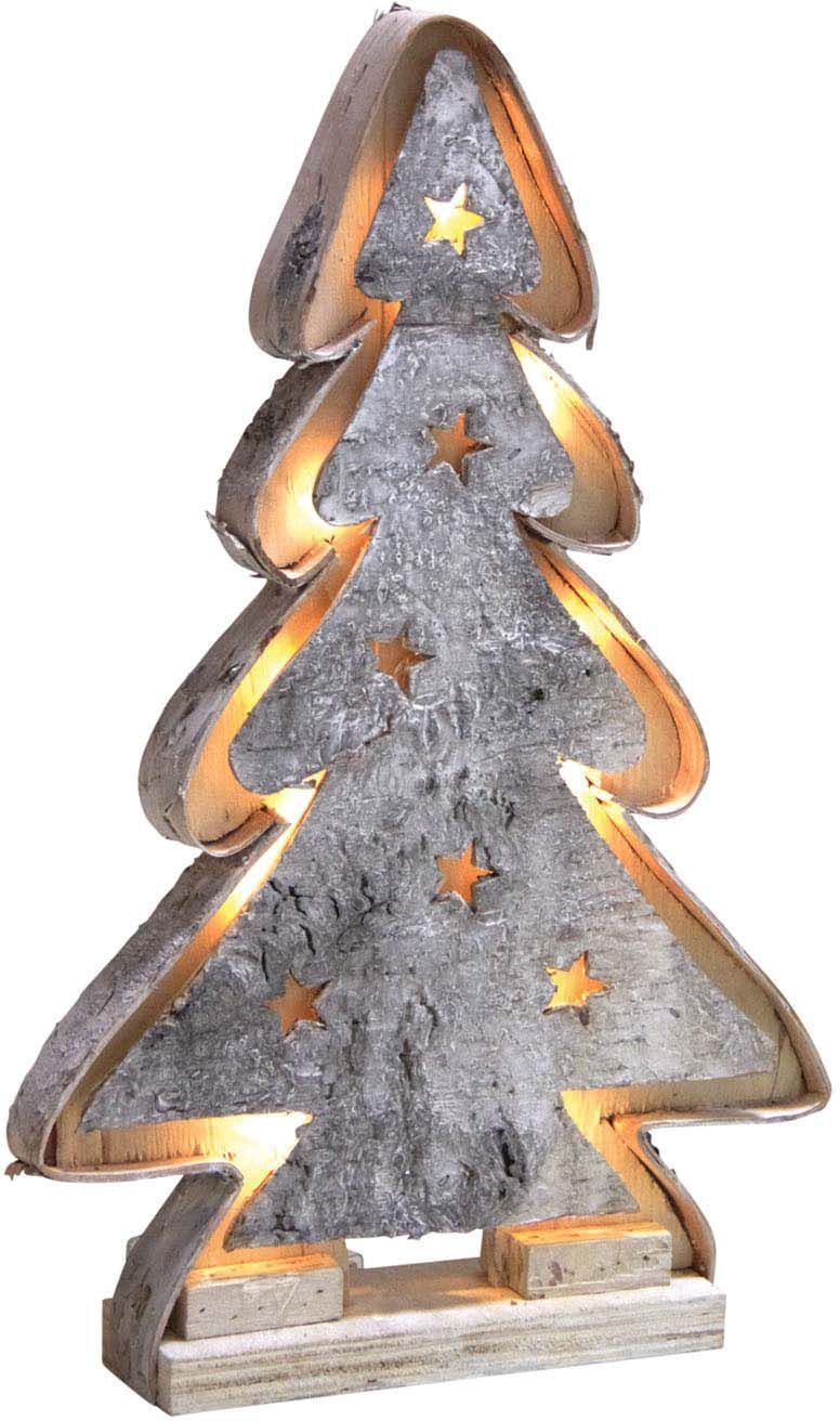 Sapin décoratif en bouleau avec led 65 cm