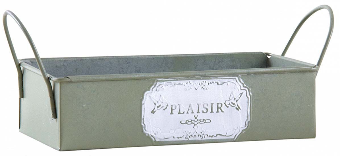 Mini corbeille rectangulaire en métal Plaisir